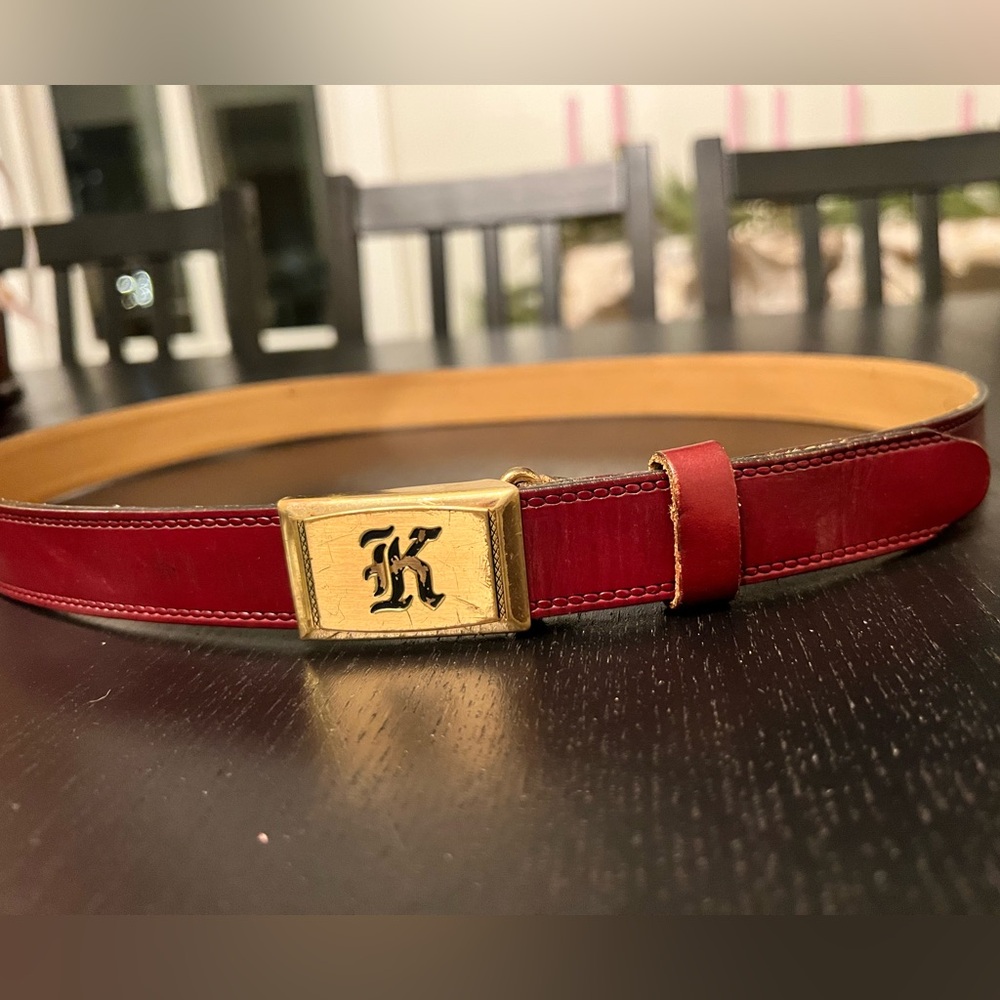 Hickok Sierra  Gold Buckle Saddle Leather Belt size S/M